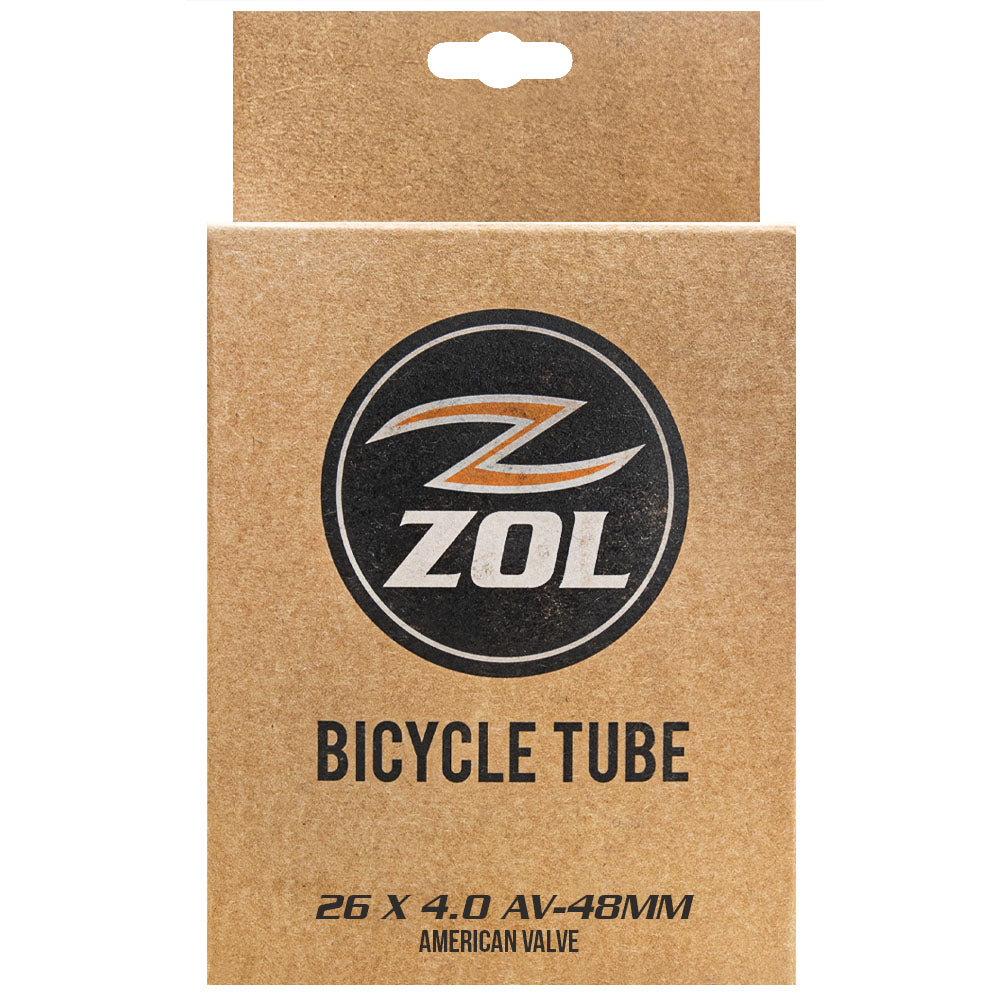 Zol Multipack Fat Tire Bike Bicycle Inner Tube 26"x4.0 Schrader Valve 48mm
