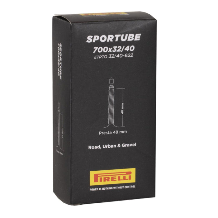 Pirelli Sportube 700x32/40 48mm Presta Valve Road Tube